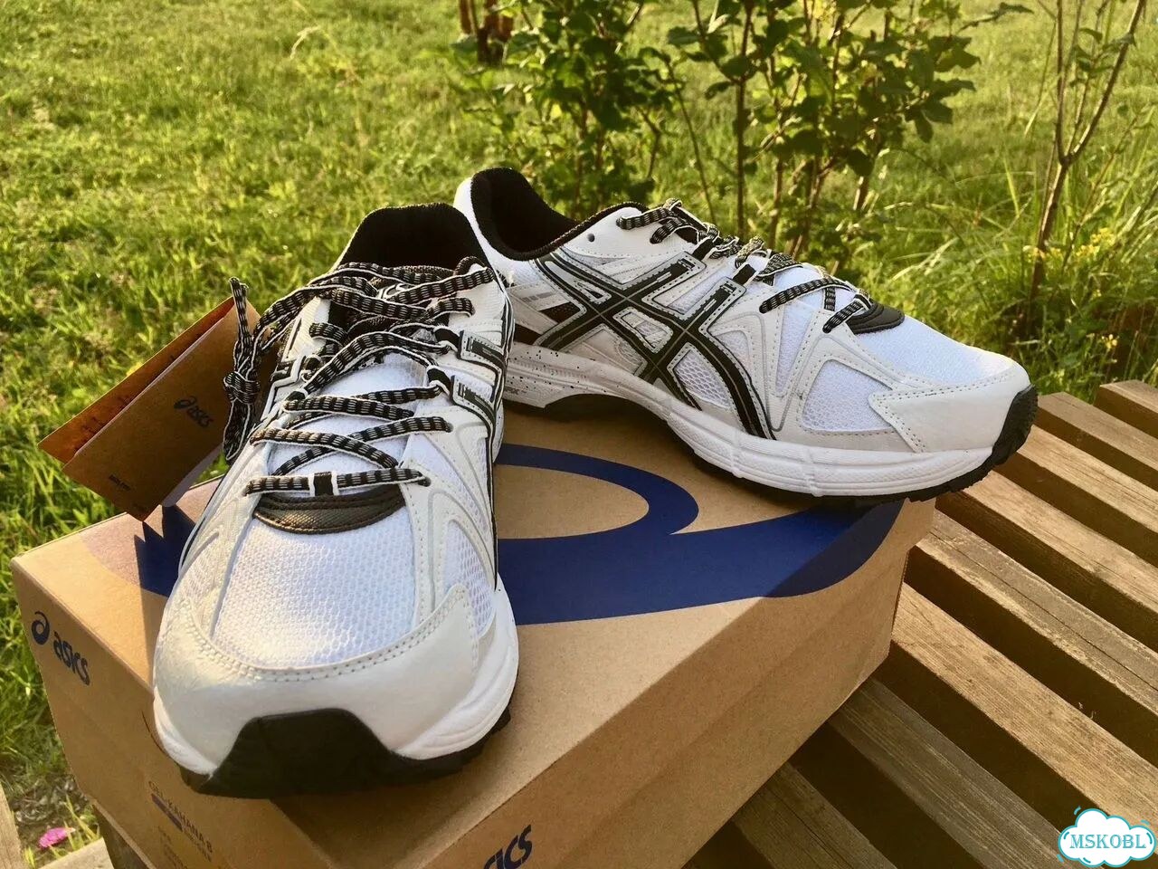 Кроссовки asics мужские белые фото 7
