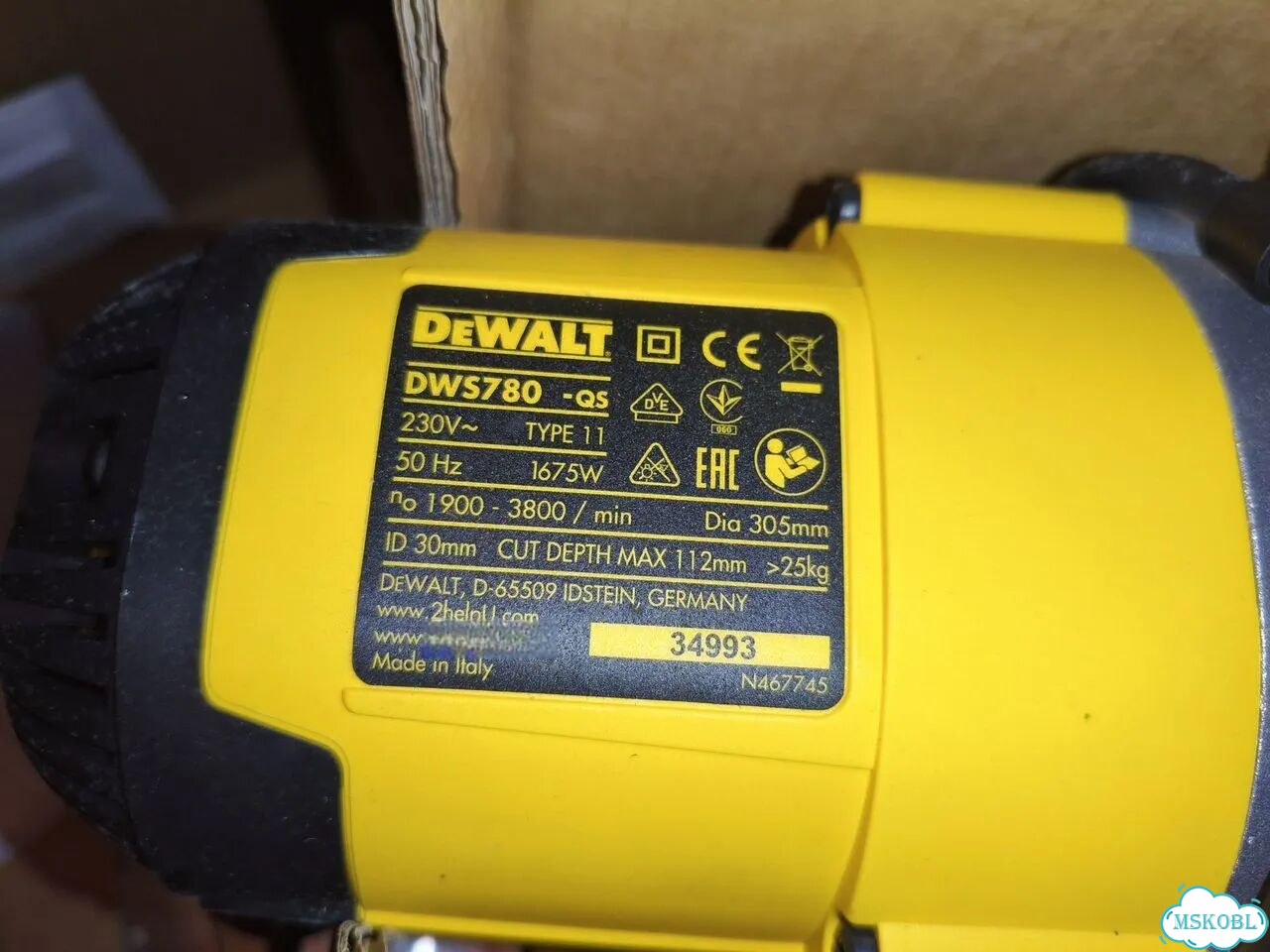 Торцовочная пила DeWalt DWS 780 QS Италия новая фото 3