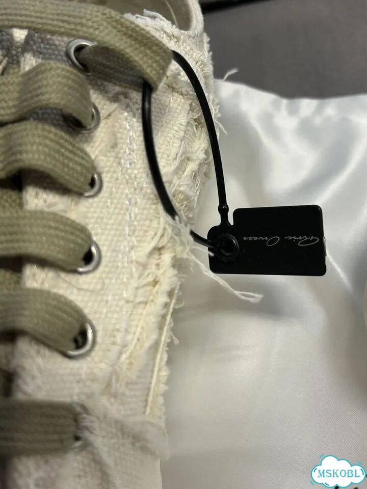 Rick owens ramones distressed low white фото 7